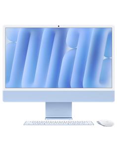 Моноблок Apple iMac A3247, 24", M4 with 8-core CPU and 8-core GPU, 16Гб/256Гб, macOS Sequoia, Синий