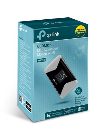 Wi-Fi Router mobil TP-LINK M7650, Negru