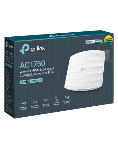 Беспроводная точка доступа TP-LINK EAP245, 450 Мбит/с, 1300 Мбит/с, Белый