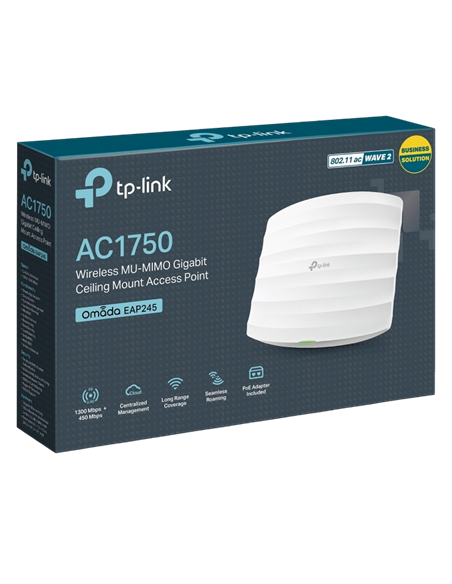 Беспроводная точка доступа TP-LINK EAP245, 450 Мбит/с, 1300 Мбит/с, Белый
