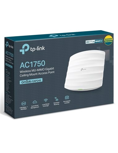 Punct de acces fără fir TP-LINK EAP245, 450 Mbps, 1300 Mbps, Alb