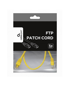 Patch cord Cablexpert PP22-0.5M/Y, Cat5e FTP, 0,5m, Galben 2