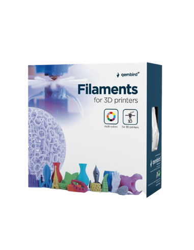Filament pentru imprimantă 3D Gembird 3DP-ABS1.75-01-FR, ABS, Roșu Fluorescent, 1.75 mm, 1kg