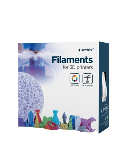 Filament pentru imprimantă 3D Gembird 3DP-ABS1.75-01-FY, ABS, Galben Fluorescent, 1.75 mm, 1kg