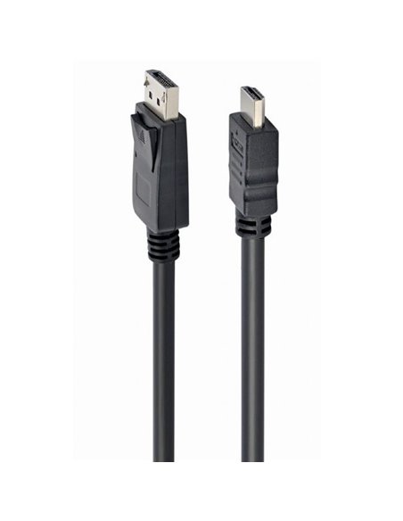 Видео кабель Cablexpert CC-DP-HDMI-3M, DisplayPort (M) - HDMI (M), 3м, Чёрный