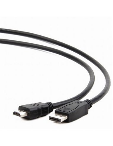 Видео кабель Cablexpert CC-DP-HDMI-3M, DisplayPort (M) - HDMI (M), 3м, Чёрный