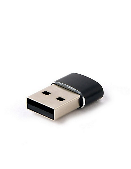 Адаптер для USB-кабеля Cablexpert A-USB2-AMCF-02, USB Type-A (M)/USB Type-C (F), Чёрный
