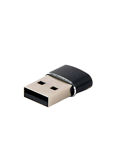 Адаптер для USB-кабеля Cablexpert A-USB2-AMCF-02, USB Type-A (M)/USB Type-C (F), Чёрный