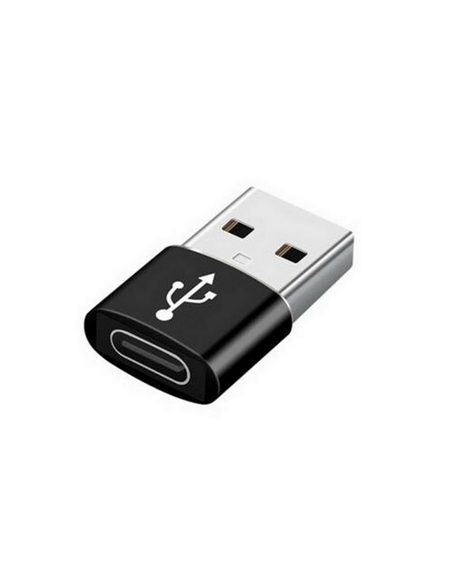 Adaptor pentru cablu USB Cablexpert A-USB2-AMCF-02, USB Type-A (M)/USB Type-C (F), Negru