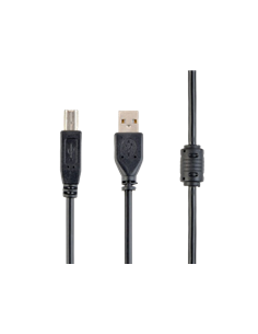 Cablu de date pentru periferice Cablexpert CCFB-USB2-AMBM-3M, USB Type-A/USB Type-B, 3m, Negru