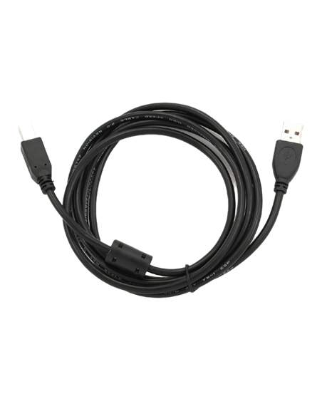 Кабель данных для периферийных устройств Cablexpert CCFB-USB2-AMBM-3M, USB Type-A/USB Type-B, 3м, Чёрный