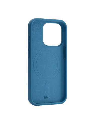Чехол Etteri Silicone Mag case для iPhone 16 Pro, Темно-синий