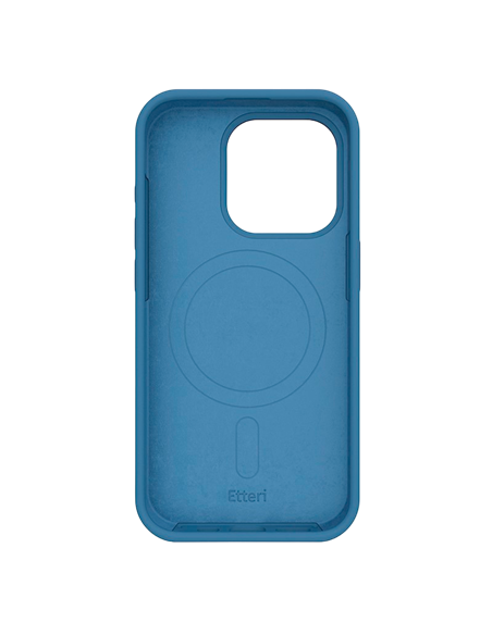 Чехол Etteri Silicone Mag case для iPhone 16 Pro, Темно-синий