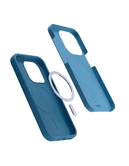 Чехол Etteri Silicone Mag case для iPhone 16 Pro, Темно-синий