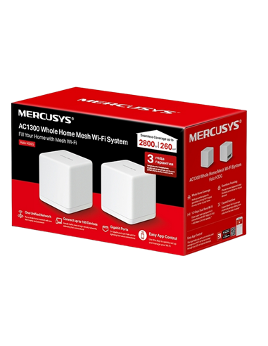 Sistem Wi-Fi Mesh MERCUSYS Halo H30G (2-pack), Alb
