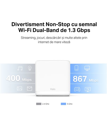 Домашняя Mesh Wi-Fi система MERCUSYS Halo H30G (2-pack), Белый