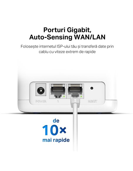 Sistem Wi-Fi Mesh MERCUSYS Halo H30G (2-pack), Alb