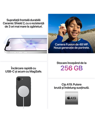 Смартфон Apple iPhone 17e, 8Гб/256Гб, Чёрный