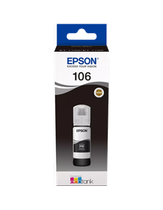 Контейнер с чернилами Epson 106 EcoTank, C13T00R140, Черный фото 2