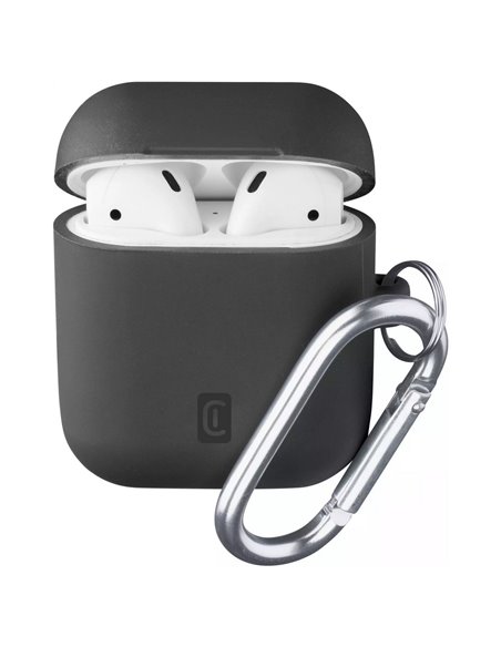 Husă pentru Airpods Cellularline Bounce - AirPods 1 & 2, Negru