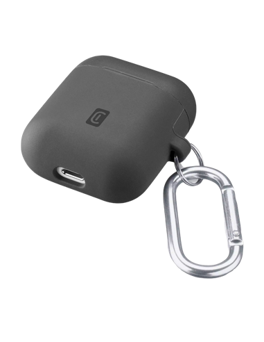 Husă pentru Airpods Cellularline Bounce - AirPods 1 & 2, Negru