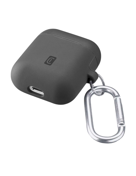 Husă pentru Airpods Cellularline Bounce - AirPods 1 & 2, Negru