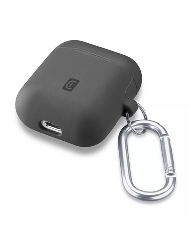 Husă pentru Airpods Cellularline Bounce - AirPods 1 & 2, Negru