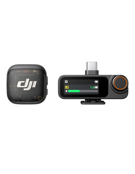 Портативный записывающий микрофон DJI Mic 3 (1 TX + 1 RX), Беспроводной, Черный