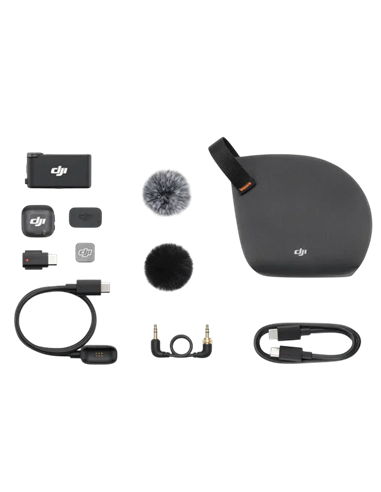 Портативный записывающий микрофон DJI Mic 3 (1 TX + 1 RX), Беспроводной, Черный