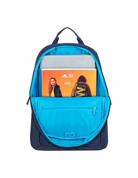 Rucsac pentru Laptop RivaCase 7561, 15.6", Poliester RPET ECO-FRIENDLY, Albastru-închis