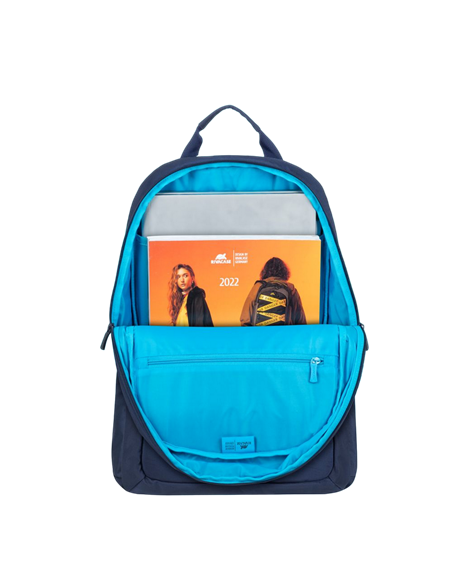Rucsac pentru Laptop RivaCase 7561, 15.6", Poliester RPET ECO-FRIENDLY, Albastru-închis