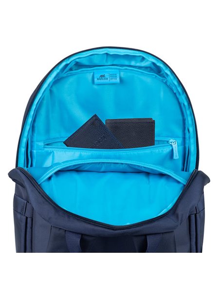 Rucsac pentru Laptop RivaCase 7561, 15.6", Poliester RPET ECO-FRIENDLY, Albastru-închis