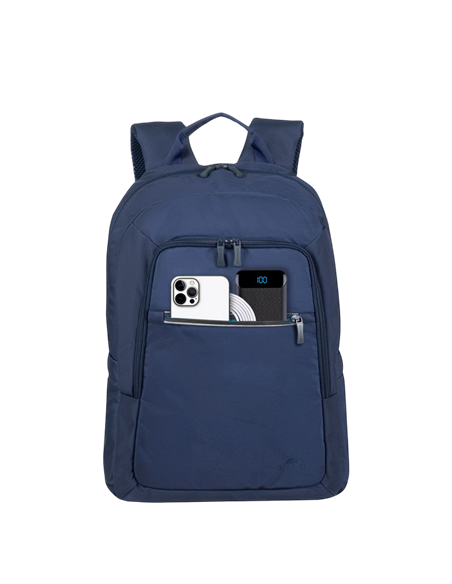 Rucsac pentru Laptop RivaCase 7561, 15.6", Poliester RPET ECO-FRIENDLY, Albastru-închis