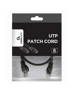 Патч-корд Cablexpert PP6U-0.5M/BK, Cat6 UTP, 0,5м, Чёрный 2