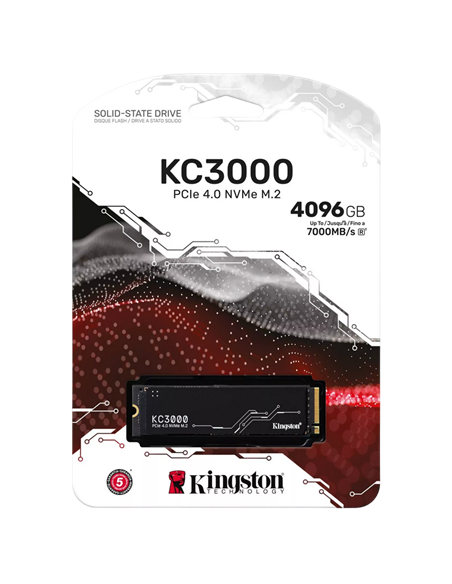 Накопитель SSD Kingston KC3000, 4000Гб, SKC3000D/4096G