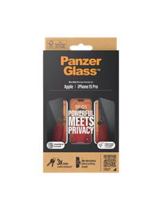 Sticlă de protecție PanzerGlass iPhone 15 Pro UWF Privacy wA, Transparent 2