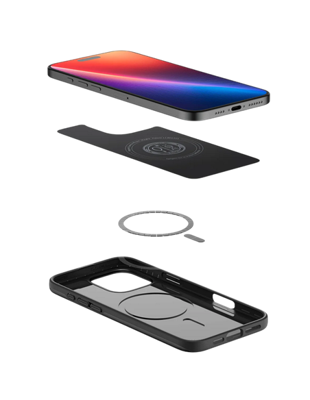 Чехол Spigen iPhone 16 Pro Thin Fit Mag Magsafe, Чёрный