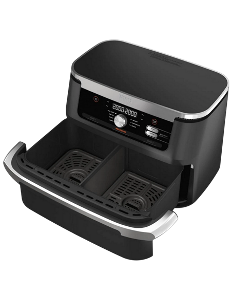 Friteuză cu aer cald Ninja AF500EU, Negru | Argintiu