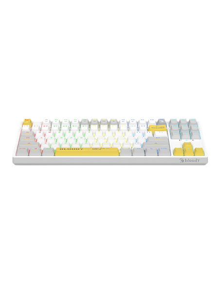 Tastatură Bloody S87, Cu fir, Alb