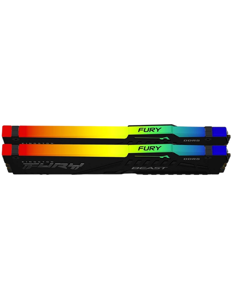 Memorie RAM Kingston FURY Beast RGB, DDR5 SDRAM, 6000 MHz, 64GB, KF560C36BBEAK2-64
