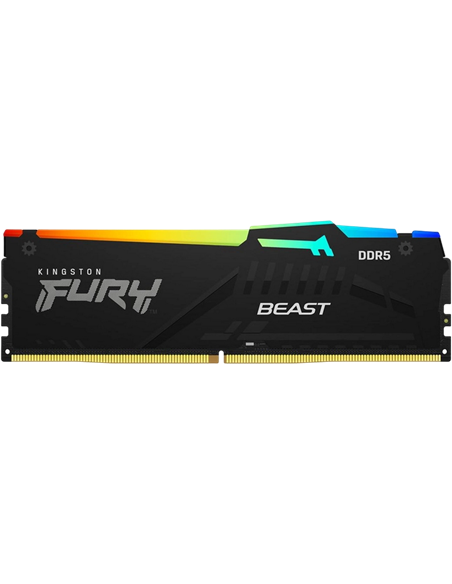 Оперативная память Kingston FURY Beast RGB, DDR5 SDRAM, 6000 МГц, 64Гб, KF560C36BBEAK2-64