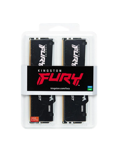 Оперативная память Kingston FURY Beast RGB, DDR5 SDRAM, 6000 МГц, 64Гб, KF560C36BBEAK2-64