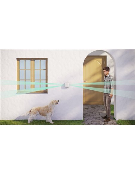 Detector de mișcare Ajax DualCurtain Outdoor, Alb