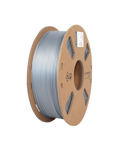 Filament pentru imprimantă 3D Gembird 3DP-PLA+1.75-02-S, PLA+, Argint, 1.75 mm, 1kg