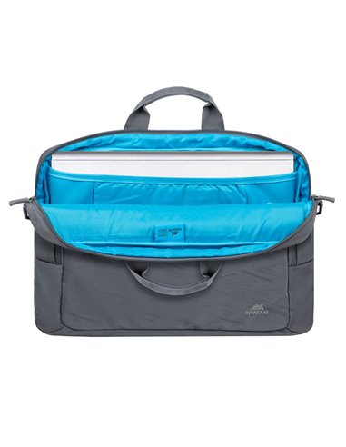 Geantă pentru Laptop RivaCase 7531, 16", Poliester RPET ECO-FRIENDLY, Gri