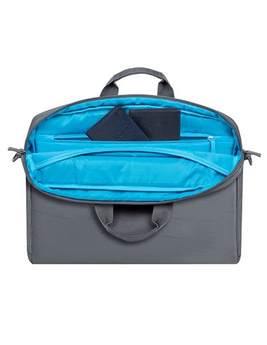 Geantă pentru Laptop RivaCase 7531, 16", Poliester RPET ECO-FRIENDLY, Gri