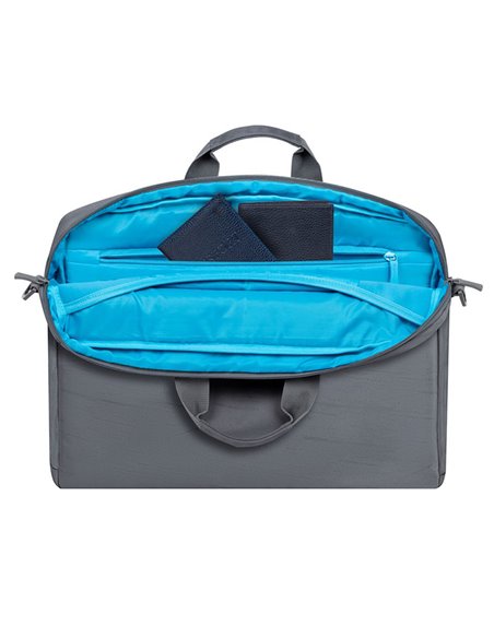 Geantă pentru Laptop RivaCase 7531, 16", Poliester RPET ECO-FRIENDLY, Gri