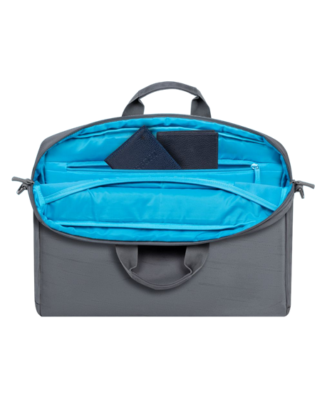 Geantă pentru Laptop RivaCase 7531, 16", Poliester RPET ECO-FRIENDLY, Gri