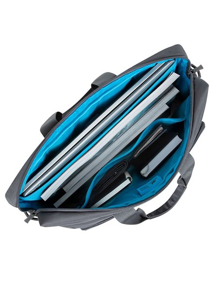 Geantă pentru Laptop RivaCase 7531, 16", Poliester RPET ECO-FRIENDLY, Gri