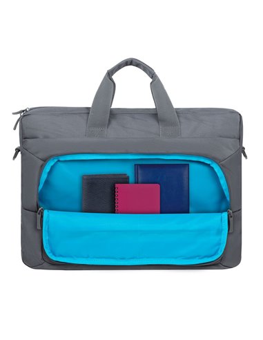 Geantă pentru Laptop RivaCase 7531, 16", Poliester RPET ECO-FRIENDLY, Gri